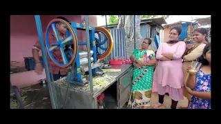 Making of Sugarcane Juice in India