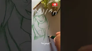 Mulan #ytshorts#shorts#youtubeshorts#drawing#sketch#disney#princess#china#mulan#andriannsart#art#yt