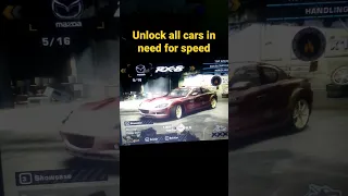unlock all cars in need for speed hacking trick