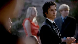 TVD 4x7 - Damon and Elena staring at each other during the Miss Mystic Falls pageant | Delena HD