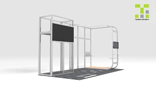 M sereis system 3x6m trade show booth
