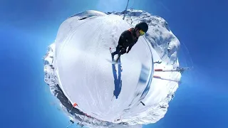 Escargot run, Méribel - 360° video reframed