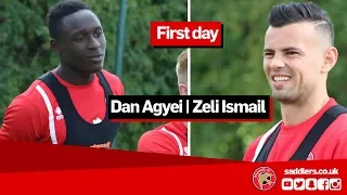 FIRST DAY | Zeli Ismail and Dan Agyei's first training session as Walsall players
