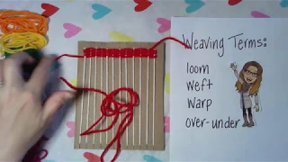 Yarn weaving 101 - BASICS for kids