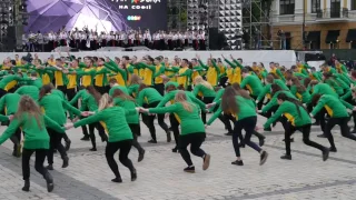 A flash mob by R.M. Glier Kyiv institute of music on May 13 2017