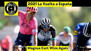 Magnus Cort Wins Again | 2021 Vuelta a España | Stage 12 | Sprint