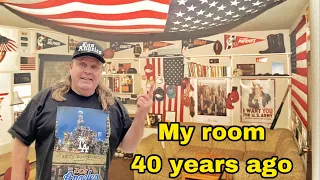 Mom's house tour and my USA room 40 years ago before i went to america