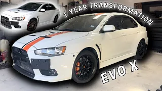 Building An Evo X in 25 Minutes / One Year Transformation