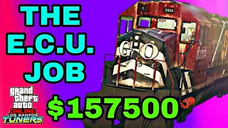 Insane Train Chase! The E.C.U. Job Contract | Gta Online: Los Santos Tuners