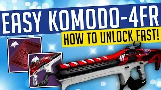 Destiny 2 | SUPER EASY KOMODO-4FR! Fastest Way To Get Crucible Ritual Weapon!