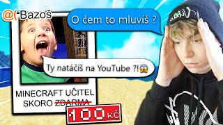 UČITEL, který mě učí Minecraft za 100 KČ, mě odhalil