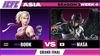 Book (Lidia) vs Masa (Devil Jin) Grand Final ICFC TEKKEN ASIA: Season 3 Week 4