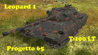 Leopard 1 ● Progetto M40 mod. 65 ● T-100 LT - WoT Blitz UZ Gaming