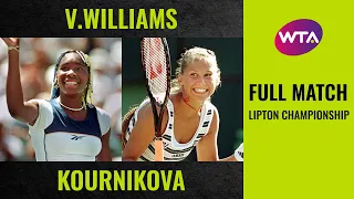 Venus Williams vs. Anna Kournikova | Full Match | 1998 Lipton Championship final