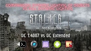 S.T.A.L.K.E.R.: Lost Alpha DC on Android (graphic comparison). MOBOX (WoW64). SD 8gen2.