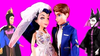 Descendants Evie and Ben Get Married? With Descendants Mal, Frozen Elsa & Anna, Maleficent PART 3