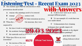 IELTS Listening Actual Test 2023 with Answers | 29.03.2023