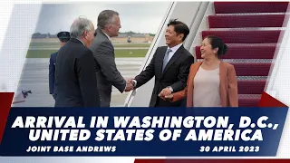 Arrival in Washington, D.C., United States of America 4/30/2023