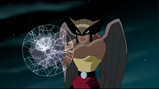 Hawkgirl (DCAU) Powers and Fight Scenes - Justice League Season 2