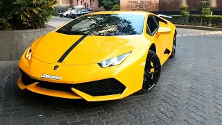 this Happens when a Lamborghini Enters a petrol stations in INDIA | Supercars In India | Feb | 2022