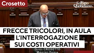 Incidente Frecce Tricolori, le parole di Crosetto in Aula. Ecco quali sono i costi operativi