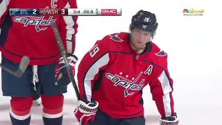 Backstrom game winner vs Blues seven second left