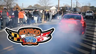 Burnouts Leaving Hot Rod Pie Run 2022