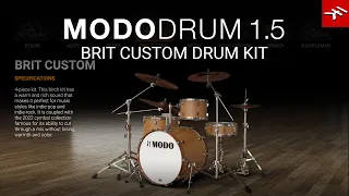 MODO DRUM 1.5 Brit Custom drum kit - get realistic, natural and customizable drum tracks
