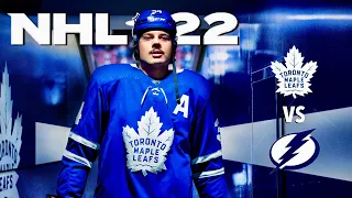 NHL 22  Gameplay Toronto Maple Leafs vs Tampa Bay Lightining (Xbox Series X) - No Commentary