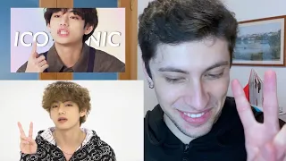 #Singer Reacts to #TAEHYUNG being a whole #MOOD for 8 minutes #straight (#V from #BTS (방탄소년단)