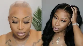 VERY DETAILED BALD CAP METHOD | Must Have Pre - Made 360 Lace Wig for Summer | Westkiss