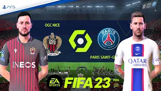FIFA 23 PS5 - OG Nice vs PSG - Ligue 1 Matchday - PS5™ 4K  Next Gen