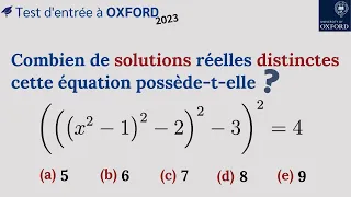 TEST pour OXFORD - ÉQUATION INTERMINABLE