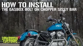 The Gasbox Chopper Sissy Bar - How To Install on 1994-2003 Harley-Davidson Sportsters