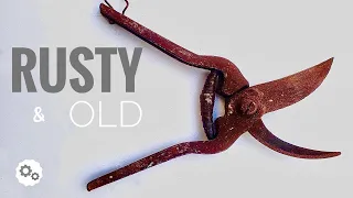 100 | Old And Rusty Pruning Shears Restoration | 15 MIN RESTORATION