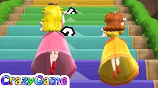 Mario Party 9 Step It Up - 1 vs. Rivals - Mario vs Team Peach and Daisy Gameplay (Master CPU)