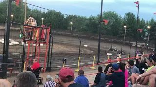 Badger Midget flips and goes over fencing