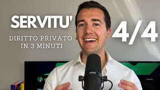 Servitù 🛡 Azioni a difesa, estinzione... DIRITTO PRIVATO IN 3 MINUTI