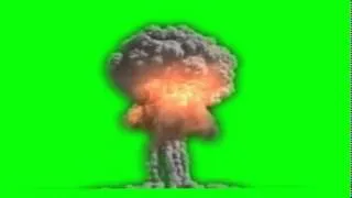 Two Green Screen Nuclear Explosions HD