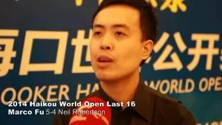 Dramatic finish! Marco Fu beats Neil Robertson 5-4 in Haikou