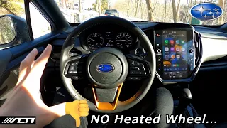 2024 Subaru Crosstrek Wilderness Interior Review /// NO Heated Steering Wheel