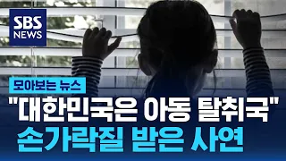 "대한민국은 아동 탈취국"…손가락질 받은 사연 / SBS / 모아보는 뉴스