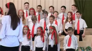 Церковь "Благая Весть". Детский хор Пасха 2016 г.Мариуполь