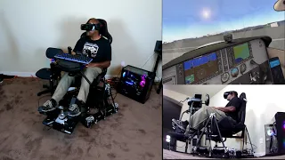 X-Plane 11 VR | DOF Reality H6 full motion chair | HP Reverb G2