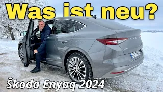 Škoda Enyaq L&K: Neues Topmodell, neuer Motor: Modelljahr 2024 im Test | Autobahn | Laden | Review