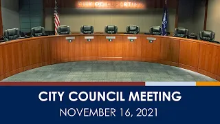 Cupertino City Council Meeting - November 16, 2021 (Part 1)