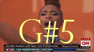 Jennifer Hudson SURPASS herself - Sustained G#5 Belt for 6 seconds - Nessun Dorma 2021