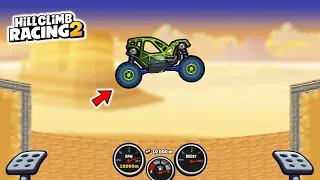 Hill Climb Racing 2 - HOW TO GET 10000m in Desert with Rock Bouncer