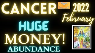 CANCER FEBRUARY 2022 🤑💰💸 WOW TRANSFORMATION TURNS INTO MONEY AND ABUNDANCE ⭐ CANCER TAROT READING 💖