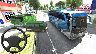 Bus Driving At  Local Road